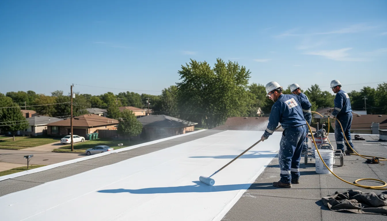 Commercial roof coating in Dallas, OR near me